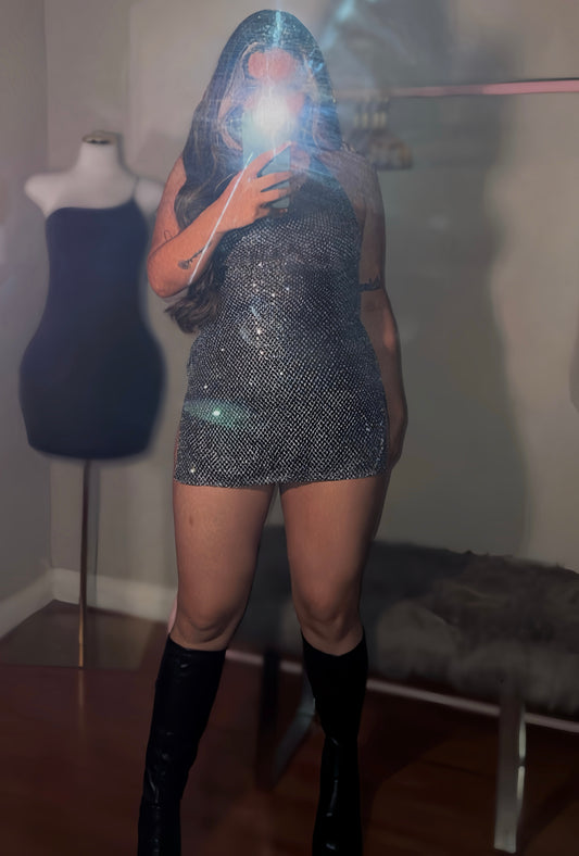 Bichota Halter Mini Dress