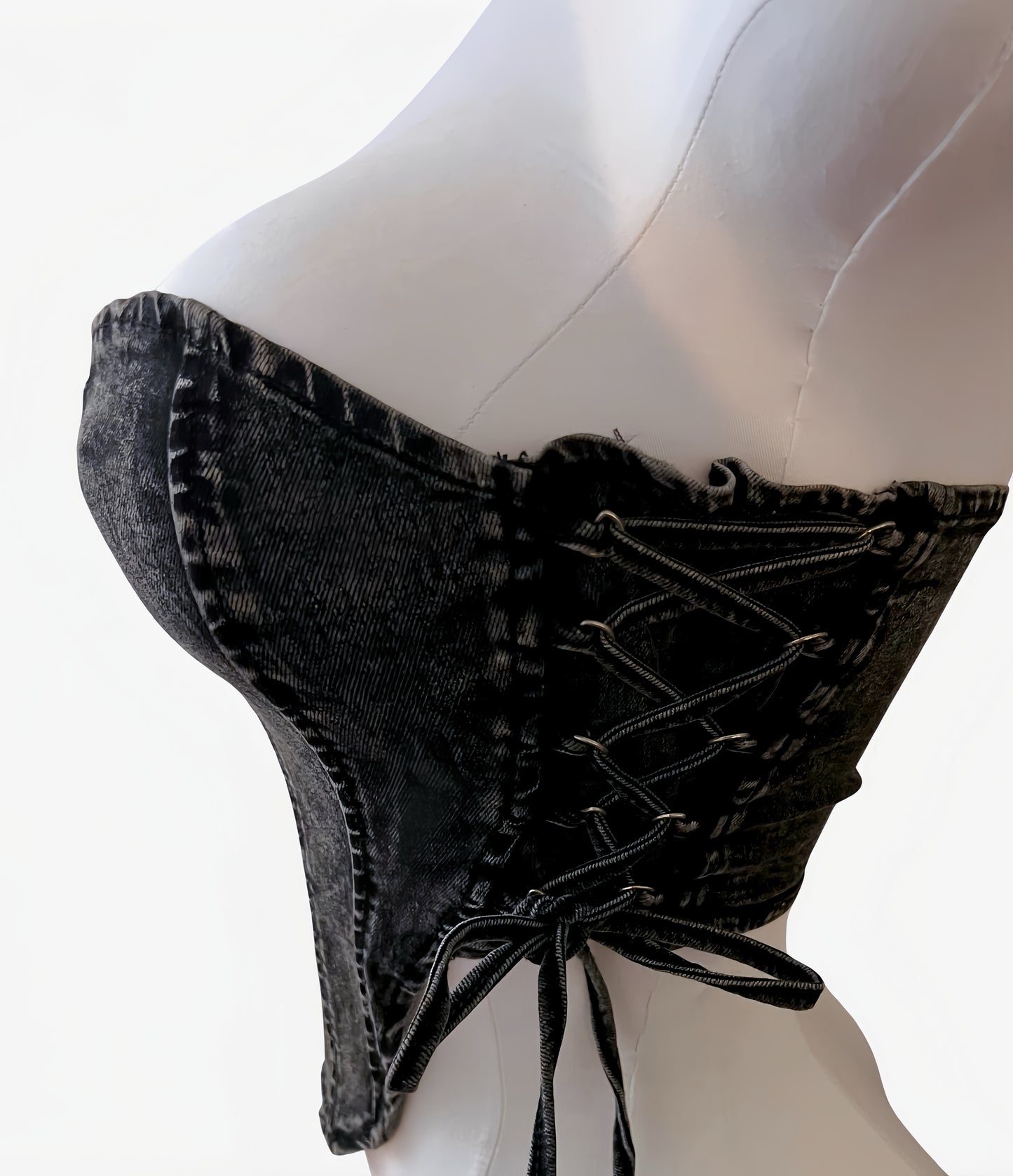 All Eyes On Me Denim Corset